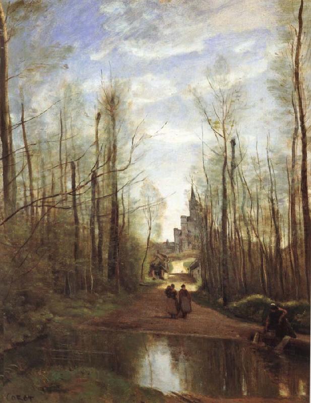The church of Marissel, Corot Camille